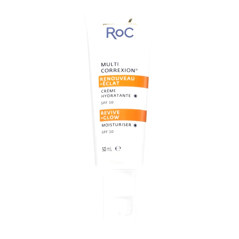 RoC RoC Multi Correxion Revive + Glow Moisturiser θρεπτική ενυδατική κρέμα με βιταμίνη C SPF 30 50 ml
