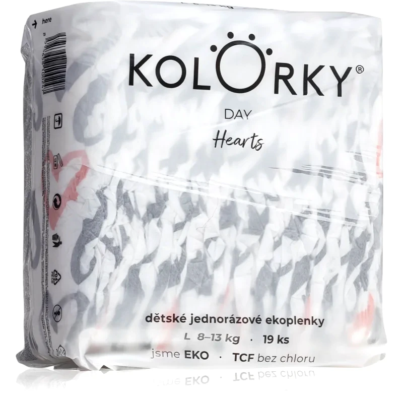 Kolorky Kolorky Day Hearts πάνες μιας χρήσης ECO 19 τμχ