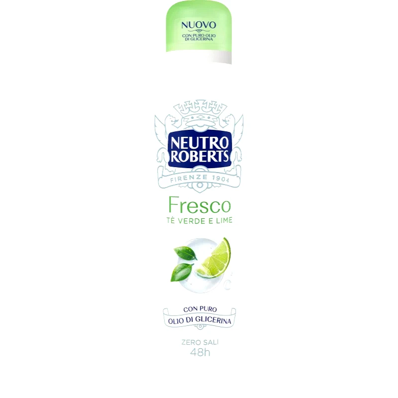 Neutro Roberts Neutro Roberts Tè Verde e Lime αποσμητικό σε σπρέι με 48 - ώρη προστασία 150 ml