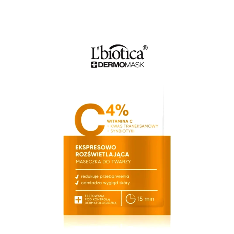 L’biotica L’biotica DermoMask C 4% λαμπρυντική μάσκα προσώπου 8 ml