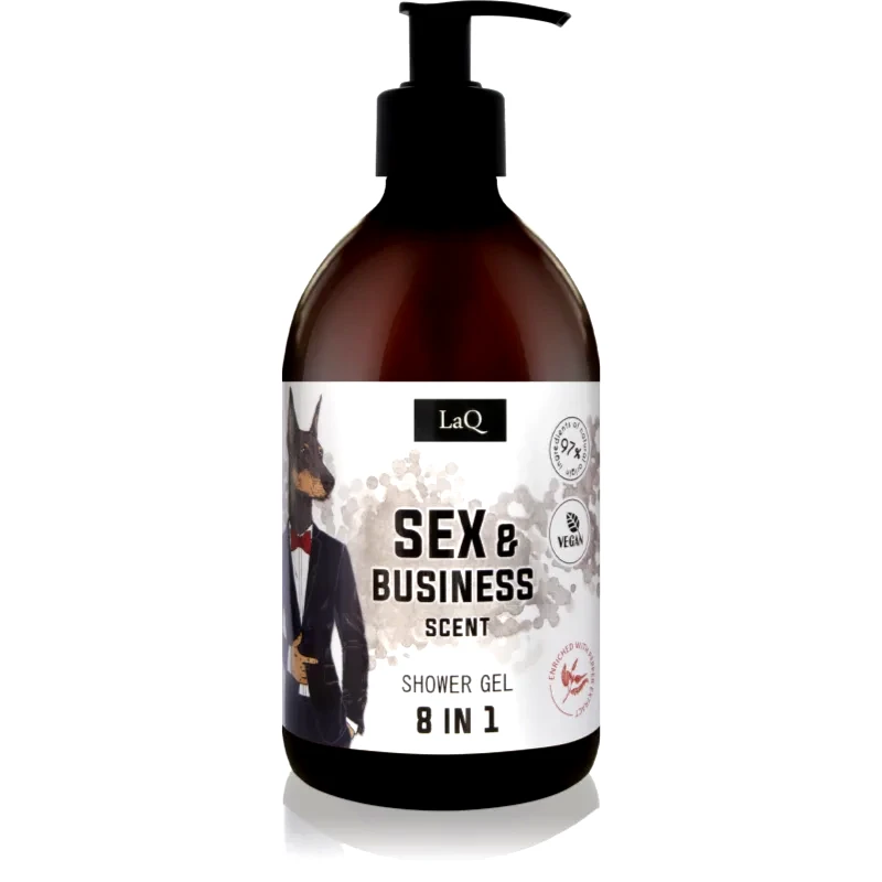 LaQ LaQ Sex & Bussiness φρέσκο τζελ για ντους 8 σε 1 500 ml