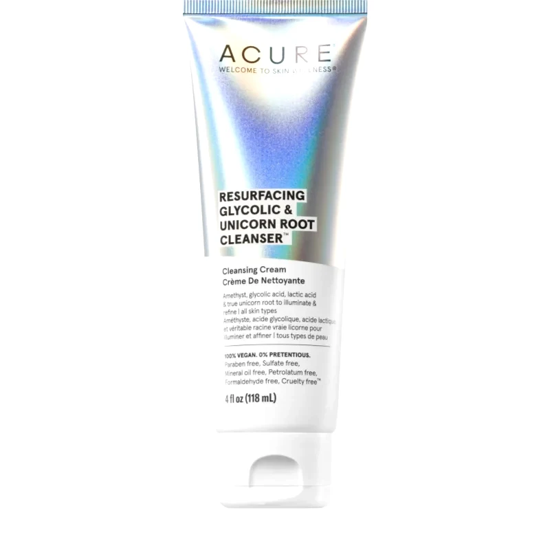 ACURE ACURE Resurfacing Glycolic & Unicorn Root Κρέμα καθαρισμού για το πρόσωπο 118 ml