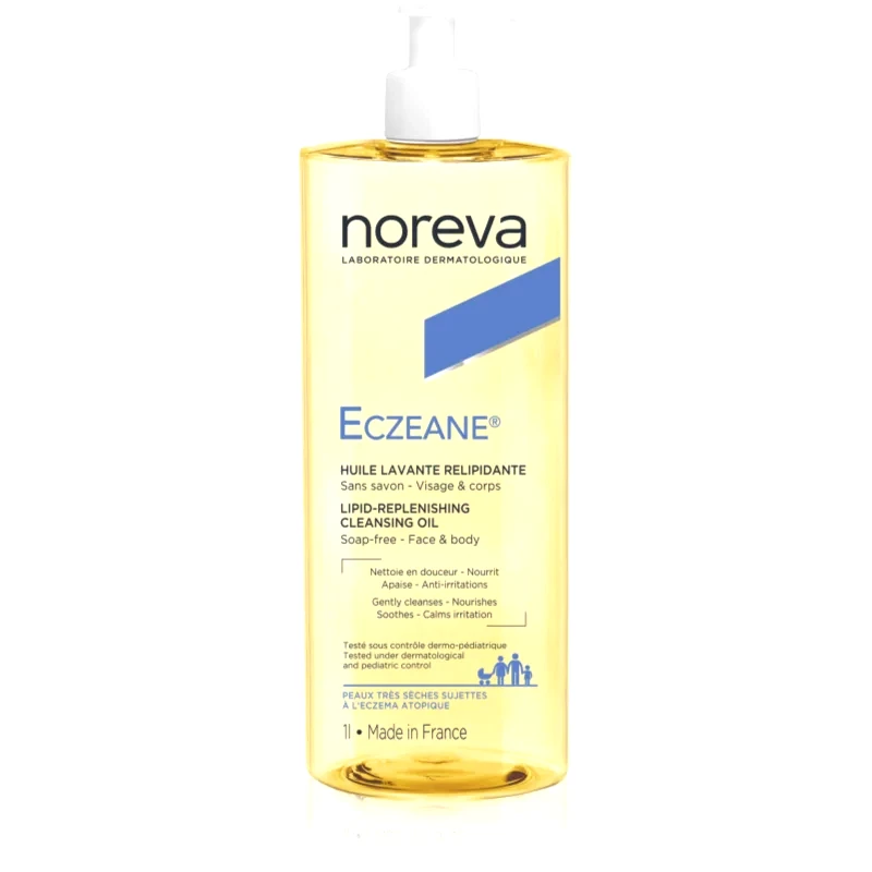 Noreva Noreva Eczeane Lipid-Replenishing Cleansing Oil καθαριστικό ελαιώδες τζελ Για πρόσωπο και σώμα 1000 ml