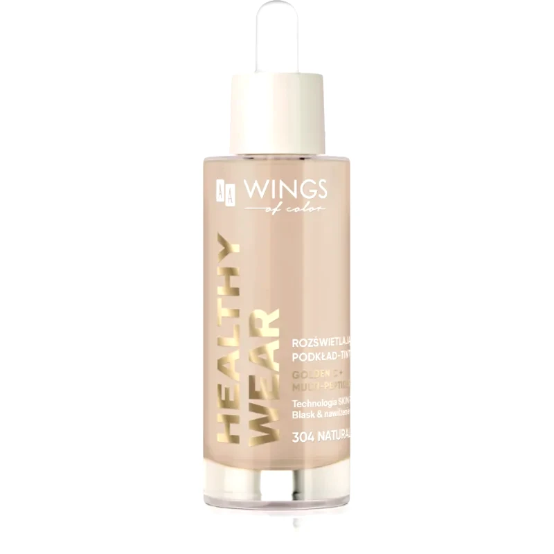 AA Wings of Color AA Wings of Color Healthy Wear Radiant Foundation λαμπρυντικό ενυδατικό μεικ απ απόχρωση 304 Natural Beige 30 ml