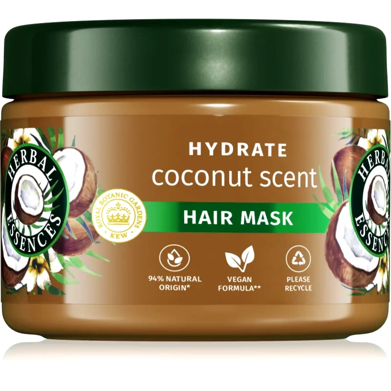 Herbal Essences Herbal Essences Coconut Scent Hydrate μάσκα μαλλιών για θρέψη και ενυδάτωση 300 ml