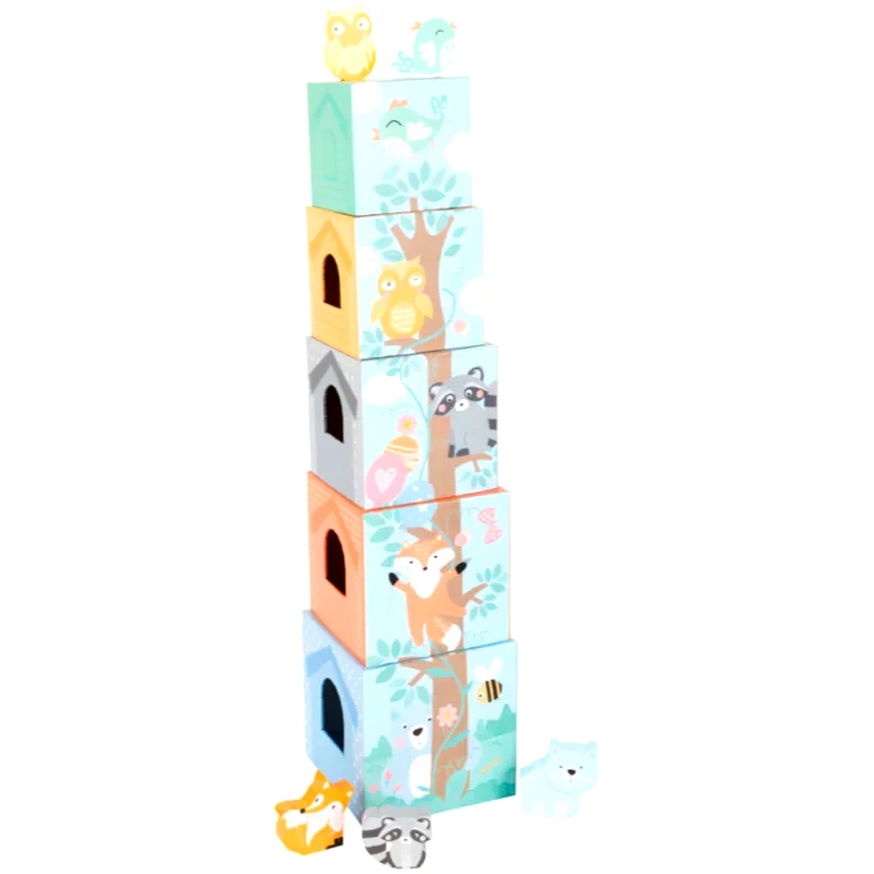 Small foot Small foot Stacking Tower Pastel Animals πύργος στοίβαξης 12m+ 10 τμχ