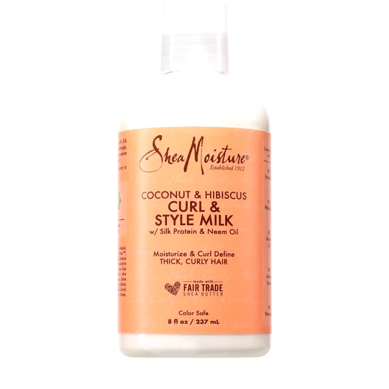 Shea Moisture Shea Moisture Coconut & Hibiscus Curl & Style ενυδατικό γαλάκτωμα για σγουρά μαλλιά 237 ml