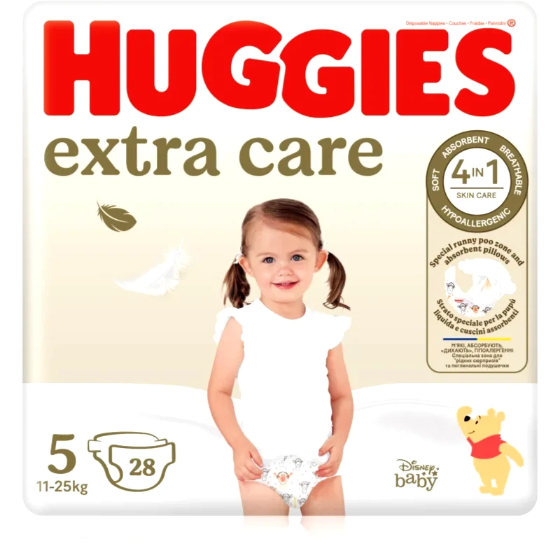 Huggies Huggies Extra Care Size 5 πάνες μίας χρήσης 11-25 kg 28 τμχ