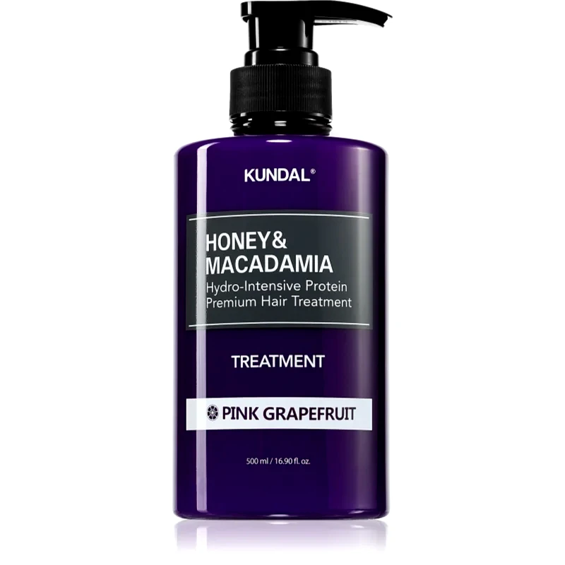 KUNDAL KUNDAL Honey & Macadamia Pink Grapefruit εντατικά ενυδατική φροντίδα για ξηρά και κατεστραμμένα μαλλιά 500 ml