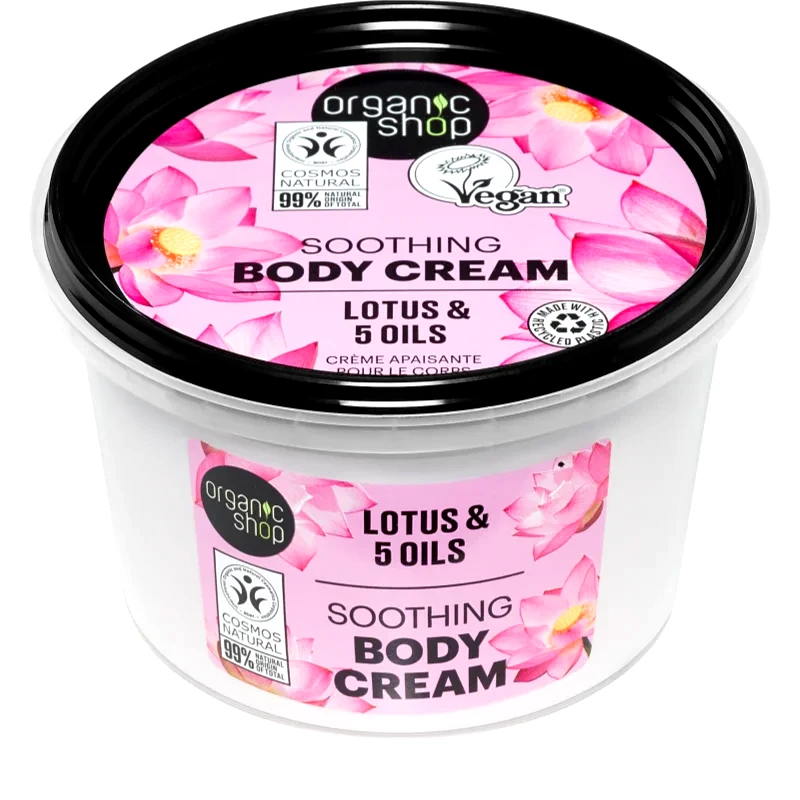 Organic Shop Organic Shop Organic Lotus & 5 Oils περιποιητική κρέμα σώματος 250 ml