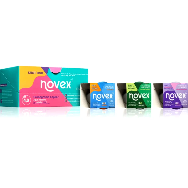 Novex Novex PowerShot μάσκα μαλλιών 3x20 γρ