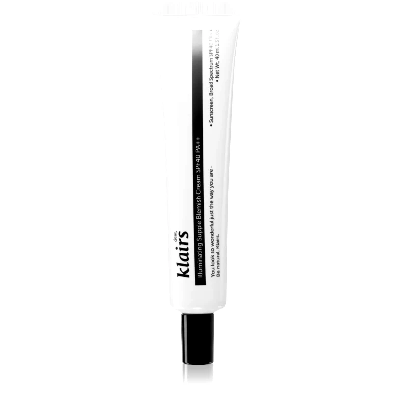 Klairs Klairs Illuminating Supple Blemish Cream ενυδατική ΒΒ κρέμα κατά των ατελειών της επιδερμίδας SPF 40 40 ml