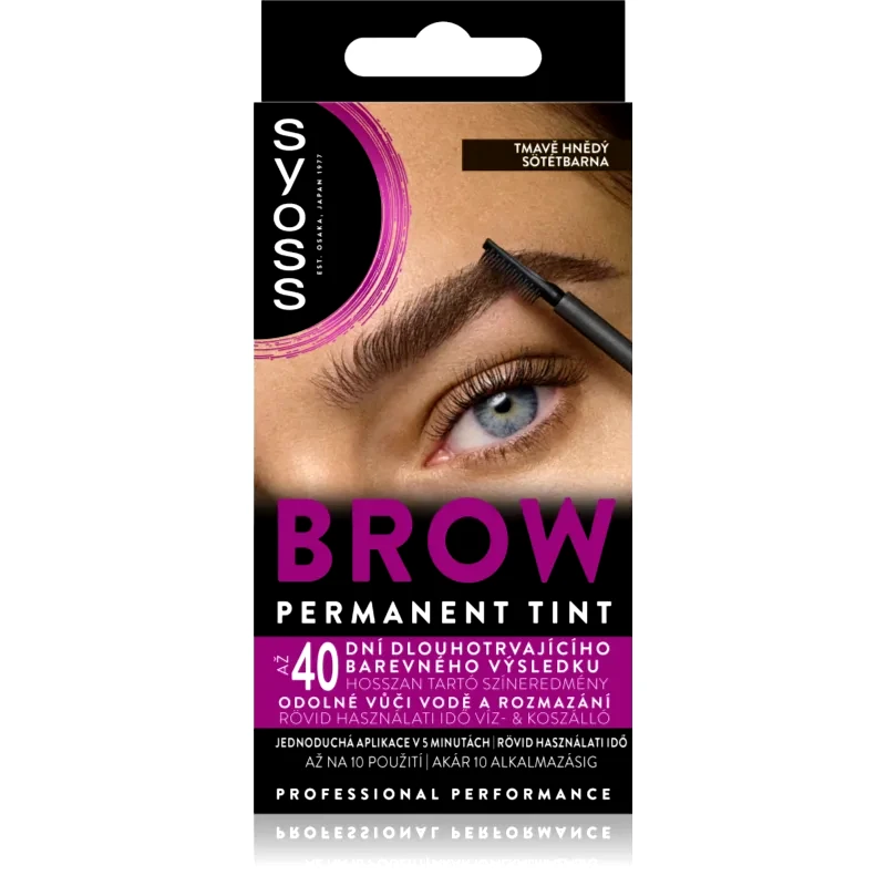 Syoss Syoss Brow Tint βαφή για τα φρύδια απόχρωση Dark Brown 10 ml