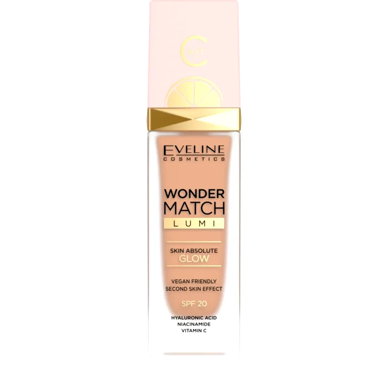 Eveline Cosmetics Eveline Cosmetics Wonder Match Lumi ενυδατικό μεικ απ με λειαντική επίδραση SPF 20 απόχρωση 25 Sand Beige 30 ml