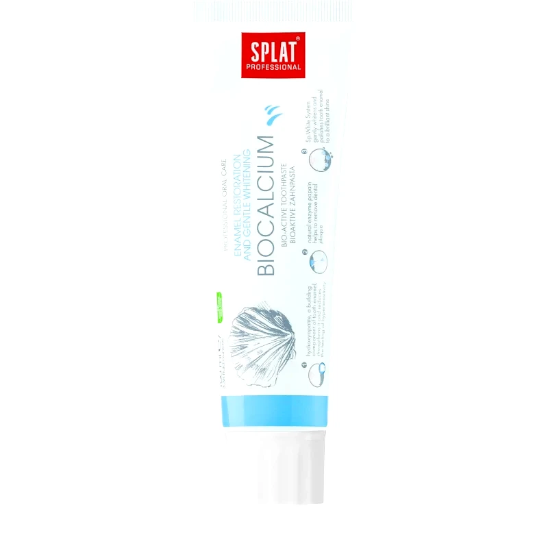 Splat Splat Professional Biocalcium βιοδραστική οδοντόκρεμα για την αποκατάσταση του σμάλτου δοντιών και ήπια λέυκανση 100 γρ