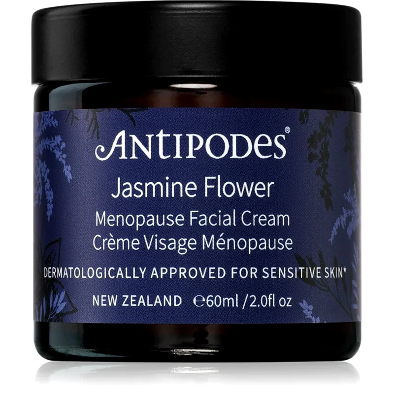 Antipodes Antipodes Jasmine Flower Menopause Facial Cream ελαφριά καταπραϋντική κρέμα για ώριμη επιδερμίδα προσώπου 60 ml