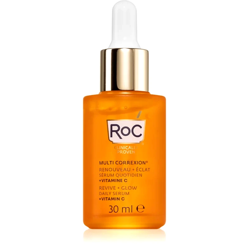 RoC RoC Multi Correxion Revive + Glow λαμπρυντικός ορός με βιταμίνη C Για το πρόσωπο κα το λαιμό 30 ml