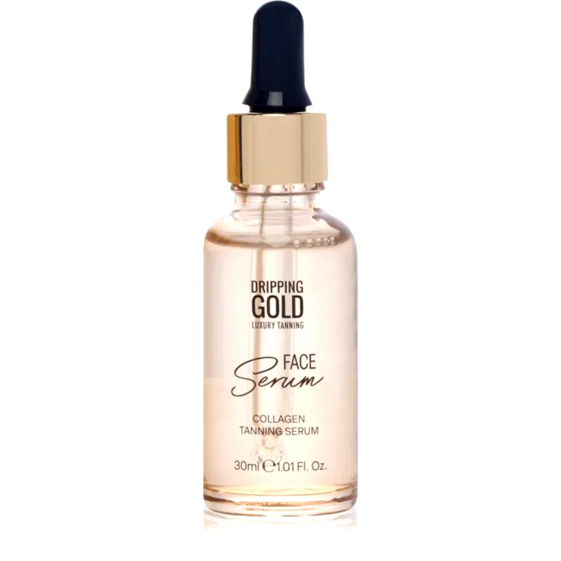 Dripping Gold Dripping Gold Luxury Tanning Collagen Face Serum ορός αυτομαυρίσματος για πρόσωπο με κολαγόνο 30 ml