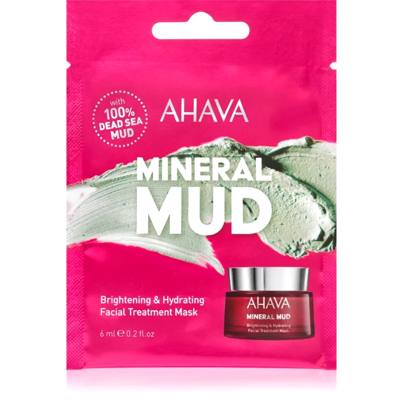 AHAVA AHAVA Mineral Mud λαμπρυντική μάσκα προσώπου με ενυδατικό αποτέλεσμα 6 ml