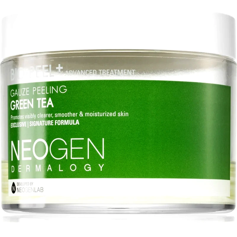 Neogen Dermalogy Neogen Dermalogy Bio-Peel+ Gauze Peeling Green Tea απολεπιστικά ταμπόν προσώπου για λαμπρότητα και ενυδάτωση 30 τμχ
