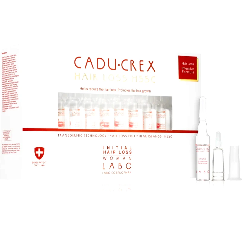 CADU-CREX CADU-CREX Hair Loss HSSC Initial Hair Loss θεραπεία μαλλιών για γυναίκες για την αντιμετώπιση της τριχόπτωσης σε αρχικό στάδιο για γυναίκες 20x3,5 ml