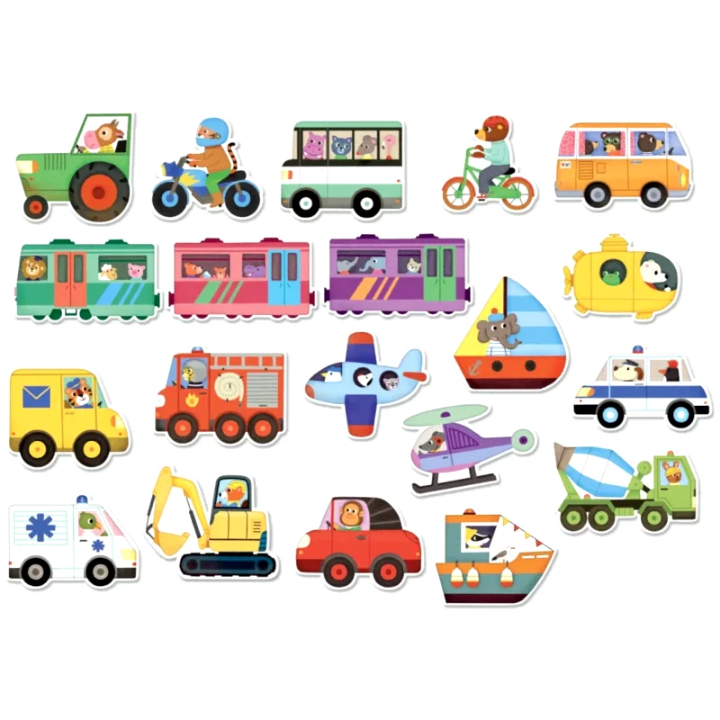 Vilac Vilac Magnets μαγνητάκια Traffic 3y+ 20 τμχ