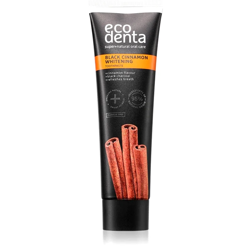 Ecodenta Ecodenta Black Cinnamon Whitening λευκαντική οδοντόκρεμα με κανέλα 100 ml