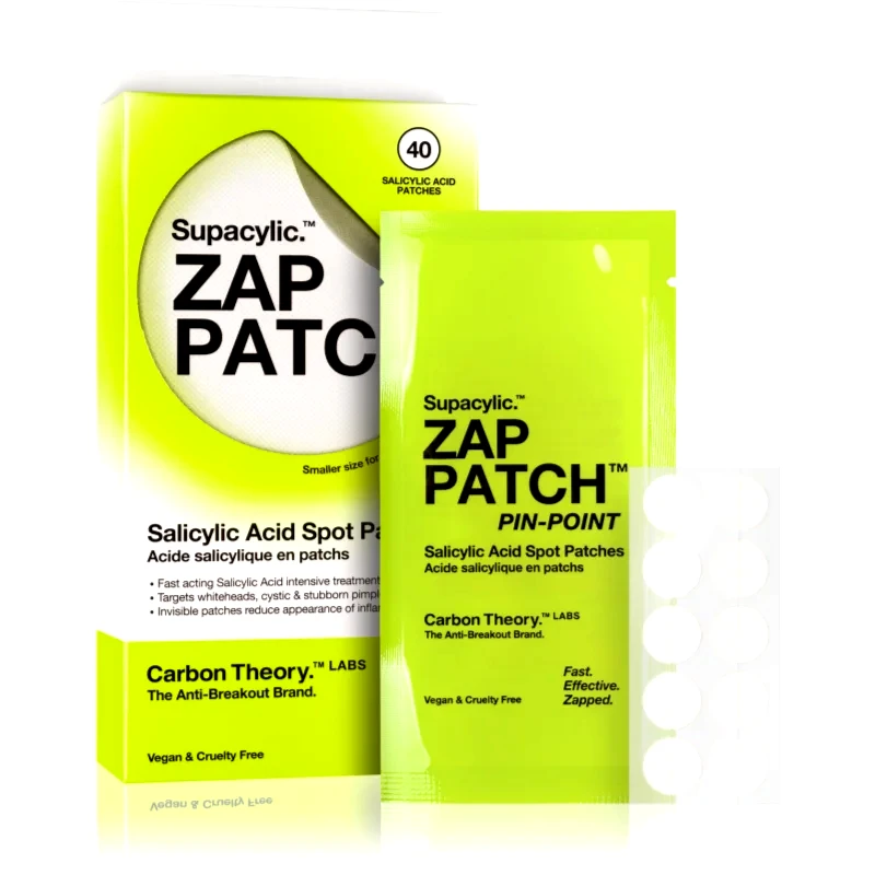Carbon Theory Carbon Theory Zap Patch Pin Point έμπλαστρα για προβληματκή επιδερμίδα κατά της ακμής 40 τμχ