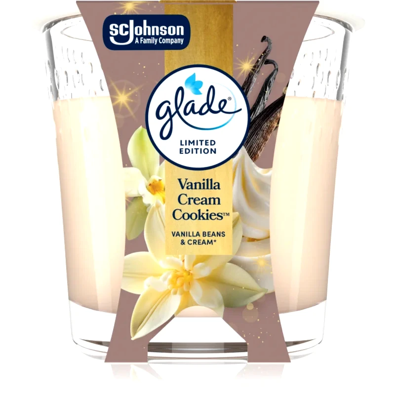 Glade GLADE Vanilla Cream Cookies αρωματικό κερί 112 γρ