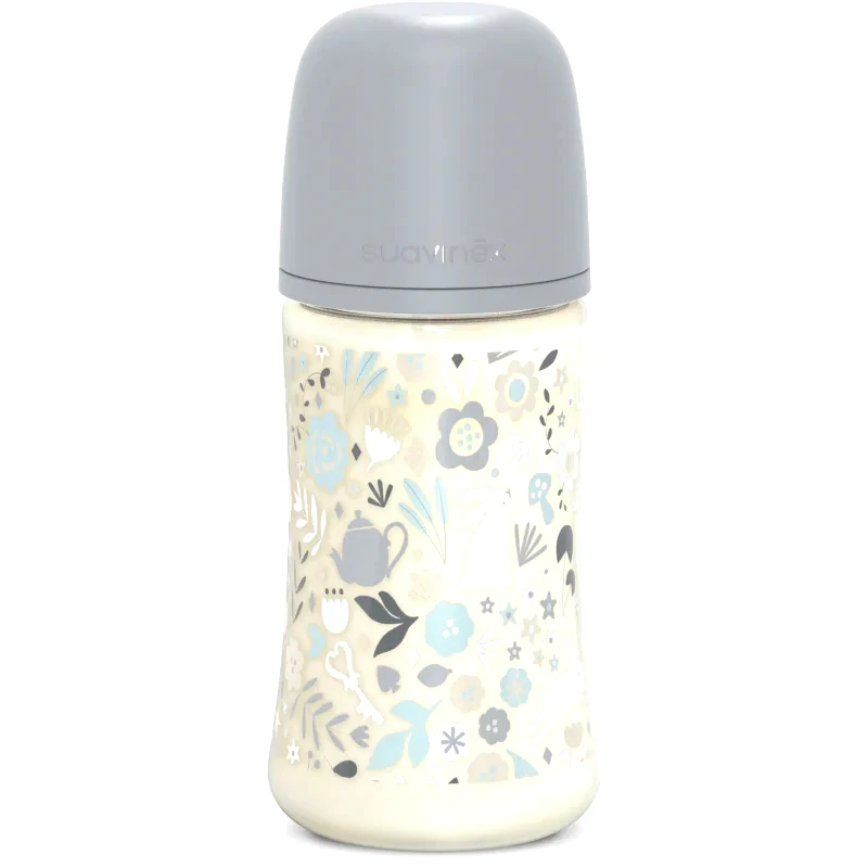Suavinex Suavinex Wonderland SX Pro Physiological Anti-Colic μπιμπερό M Medium Flow 3 m+ Liberty Blue 270 ml