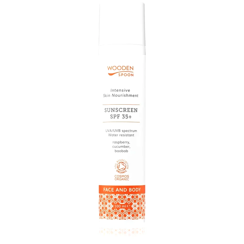WoodenSpoon WoodenSpoon Skin Nourishment αντηλιακό γάλα για πρόσωπο και σώμα SPF 35 100 ml