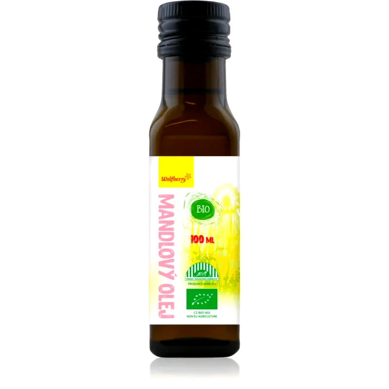 Wolfberry Wolfberry Almond Oil Organic θρεπτικό λάδι για πρόσωπο, σώμα, και μαλλιά 100 ml