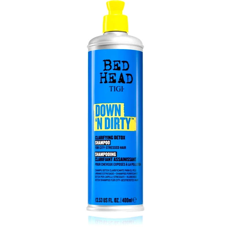 TIGI TIGI Down N' Dirty Clarifying Detox Shampoo σαμπουάν καθαρισμού και αποτοξίνωσης για καθημερινή χρήση 400 ml
