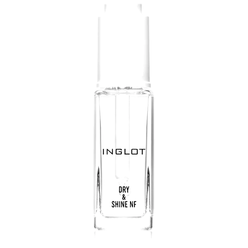 Inglot Inglot Dry & Shine NF τοπ βερνίκι νυχιών για γρήγορο στέγνωμα με σταγονόμετρο 9 ml