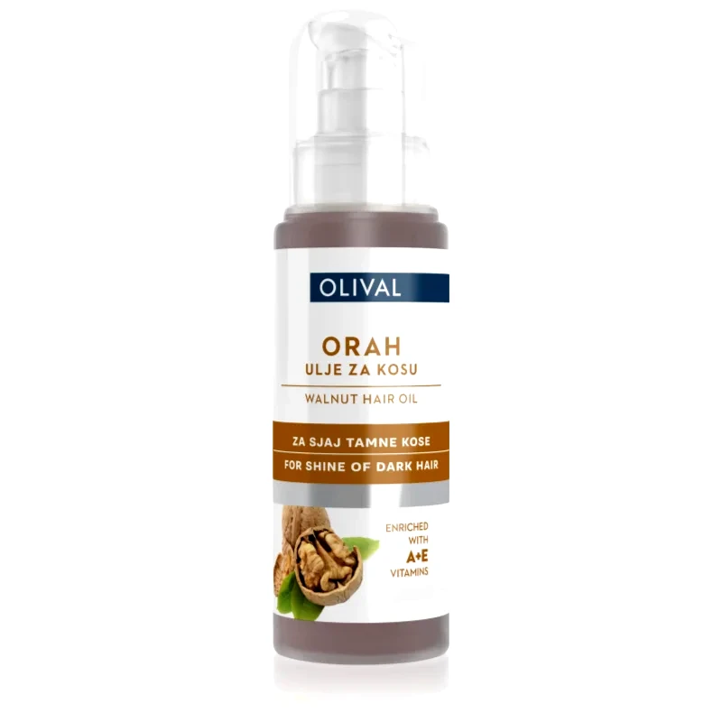 Olival Olival Walnut λάδι για τα μαλλιά για σκούρα μαλλιά 60 ml