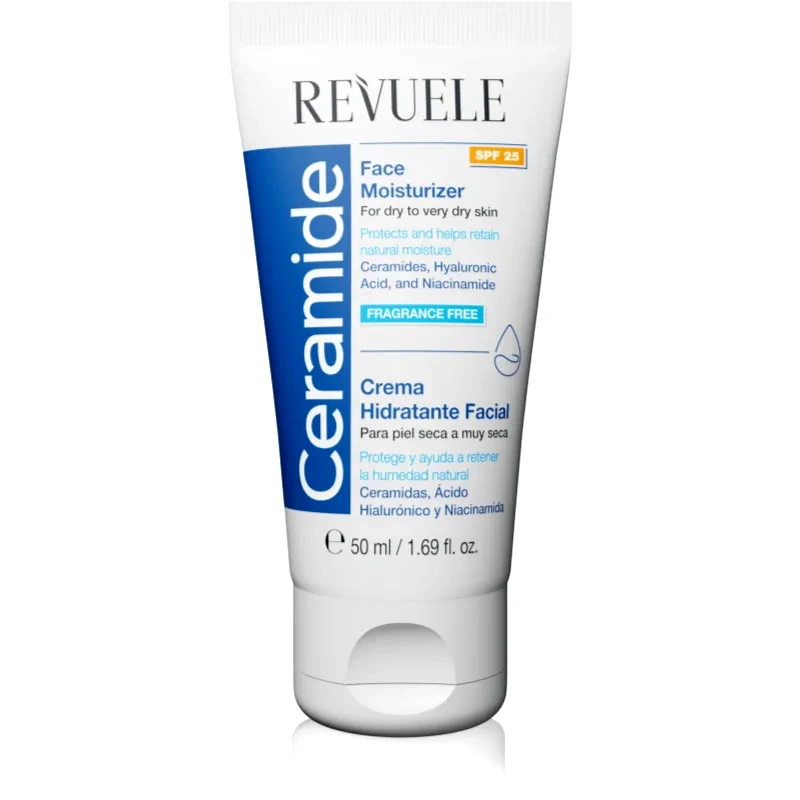 Revuele Revuele Ceramide Face Moisturizer SPF 25 προστατευτική κρέμα ημέρας για ξηρή έως πολύ ξηρή επιδερμίδα SPF 25 50 ml
