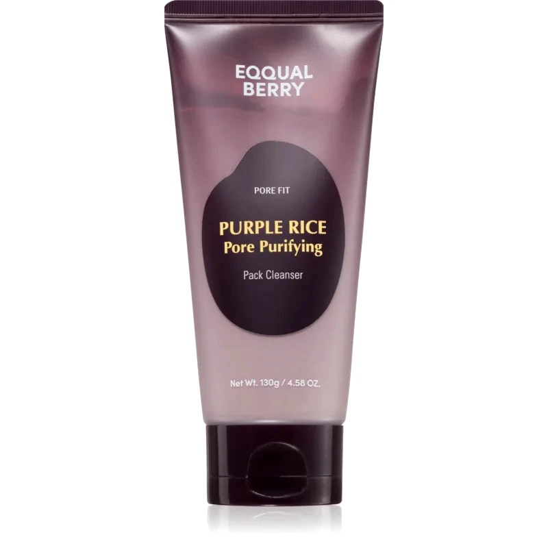 EQQUALBERRY EQQUALBERRY Purple Rice Pore Purifying Pack Cleanser αφρός για βαθύ καθαρισμό με απολεπιστική δράση 130 γρ