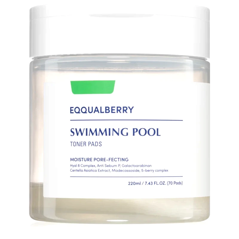 EQQUALBERRY EQQUALBERRY Swimming Pool Toner Pads απολεπιστικά επιθέματα με ενυδατικό αποτέλεσμα 70 τμχ