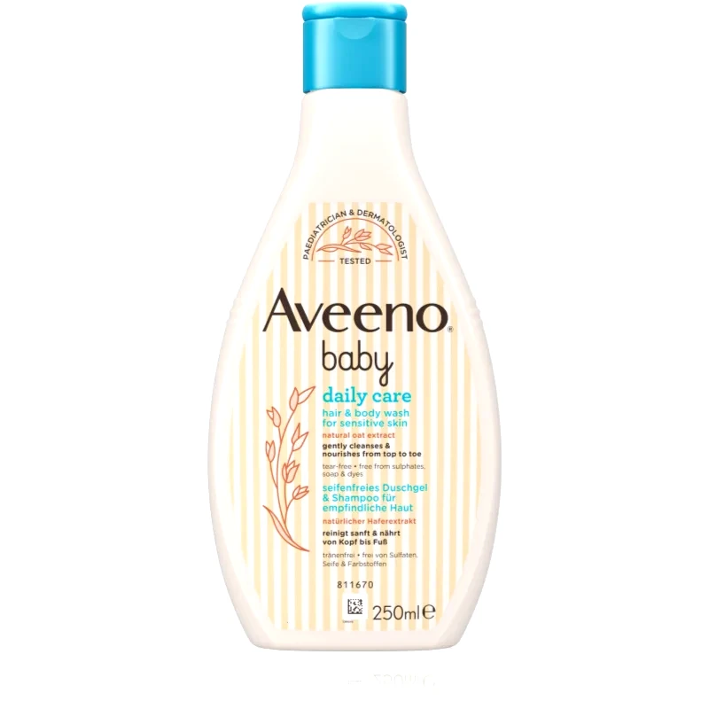 Aveeno Aveeno Baby Daily Care τζελ πλυσίματος για σώμα και μαλλιά για παιδιά από τη γέννηση 250 ml