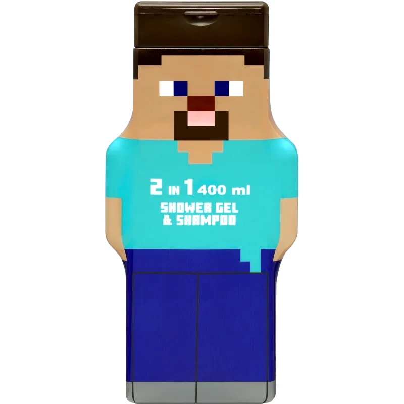 Minecraft Minecraft Shower Gel & Shampoo απαλό τζελ ντους και σαμπουάν για παιδιά 400 ml