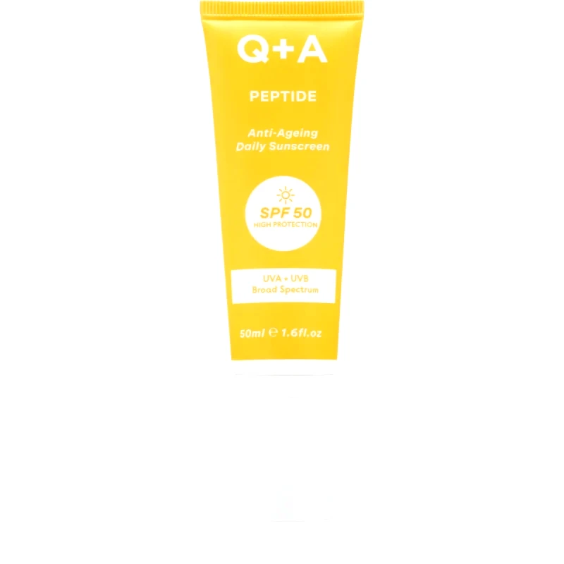 Q+A Q+A Peptide προστατευτική κρέμα προσώπου SPF 50 50 ml
