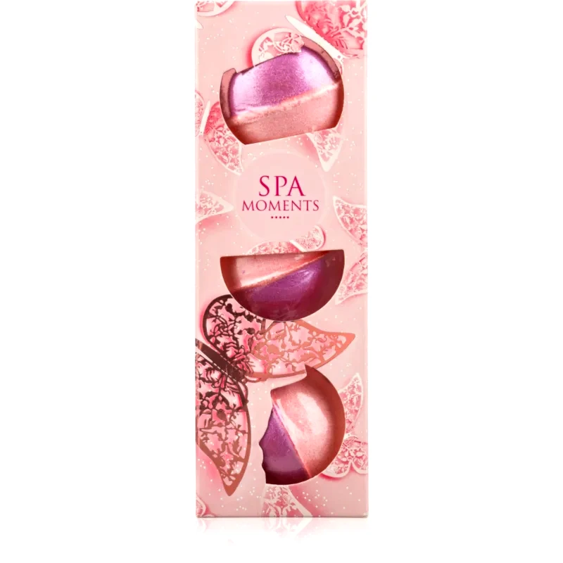 Spa Moments Spa Moments Bath Bombs Marshmallow αφρώδεις μπάλες για το μπάνιο με βούτυρο καριτέ