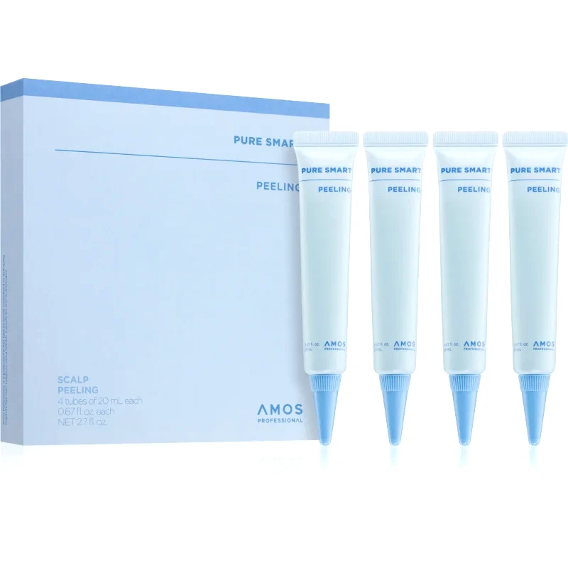 AMOS PROFESSIONAL AMOS PROFESSIONAL Pure Smart Peeling απολέπιση τριχωτού της κεφαλής κατά της πιτυρίδας 4x20 ml