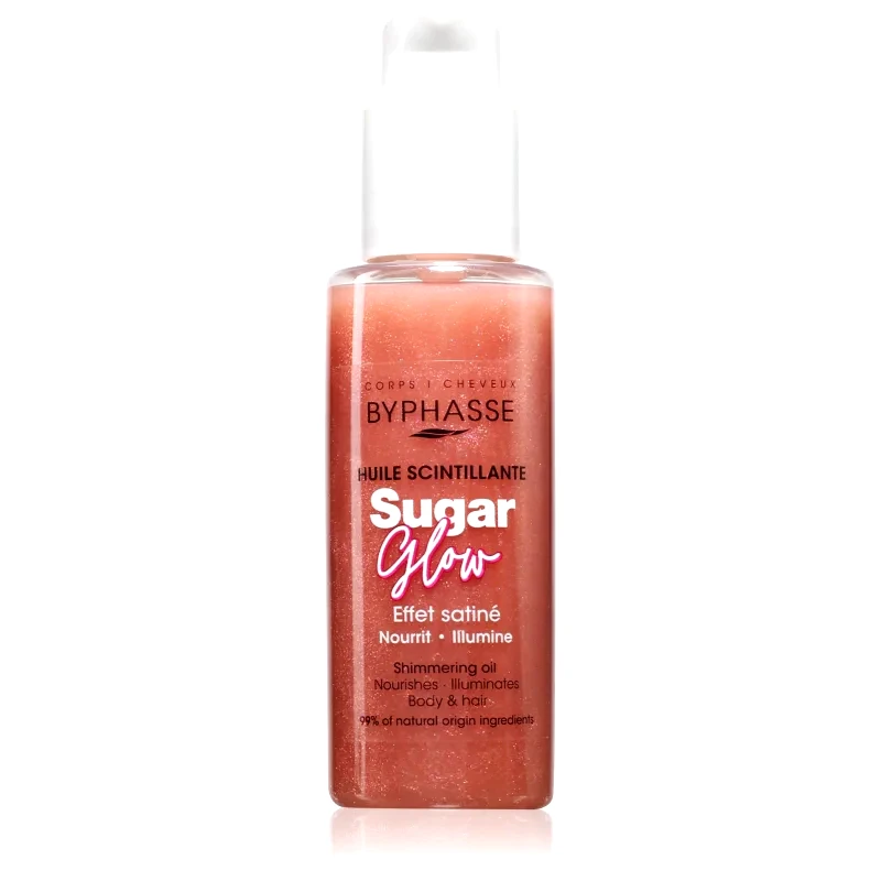 BYPHASSE BYPHASSE Sugar Glow αστραφτερό λάδι για σώμα και μαλλιά 100 ml