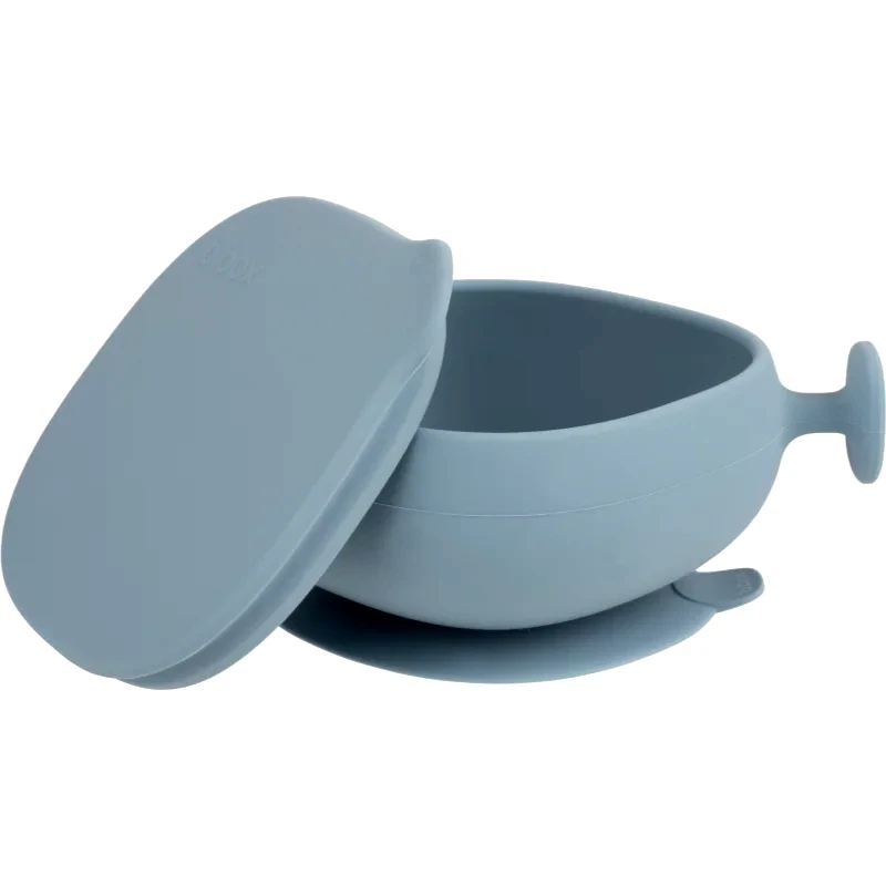 B.Box B.Box Silicone Bowl μπολ σιλικόνης με καπάκι Blue 300 ml