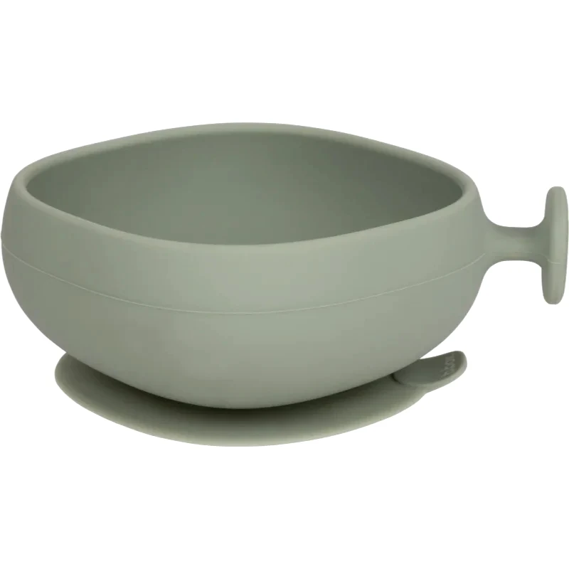 B.Box B.Box Silicone Bowl μπολ σιλικόνης με καπάκι Green 300 ml