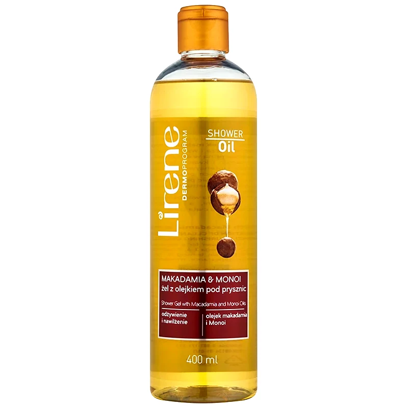 Lirene Lirene Shower Oil Makadamia and Monoi λάδι για ντους με ενυδατικό αποτέλεσμα 400 ml