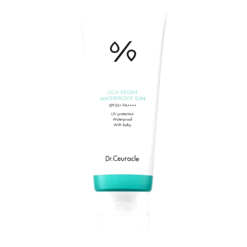 Dr.Ceuracle Dr.Ceuracle Cica Regen Waterproof Sun αδιάβροχη αντηλιακή κρέμα για το πρόσωπο SPF 50+ 100 ml