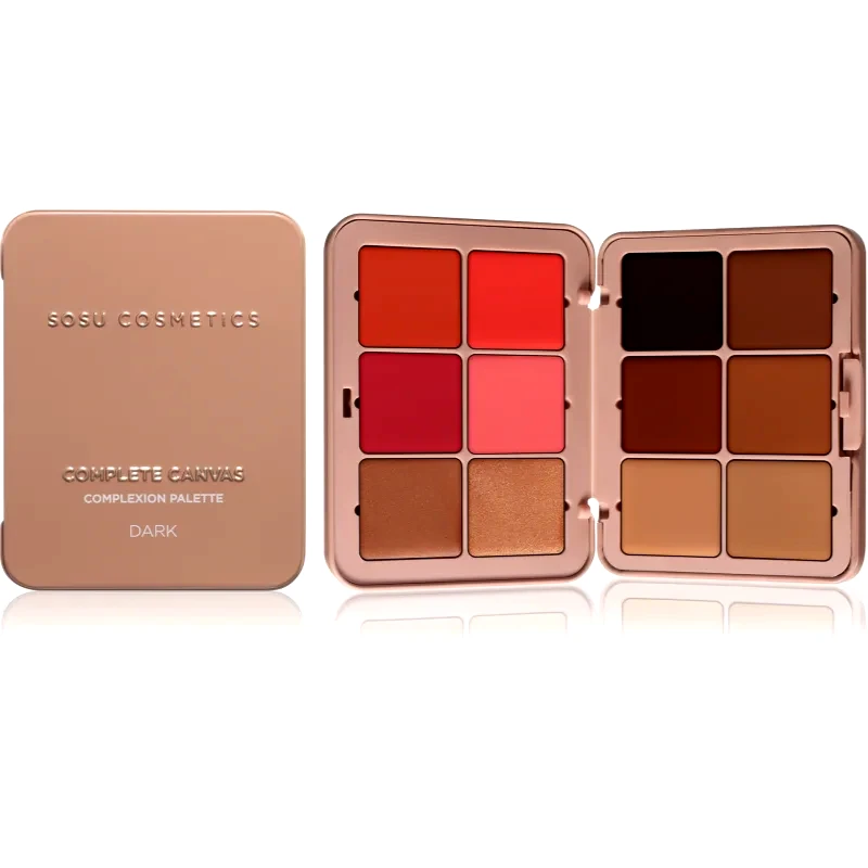 SOSU Cosmetics SOSU Cosmetics Complete Canvas Complexion Palette πολυλειτουργική παλέτα για το πρόσωπο απόχρωση 26.4 γρ