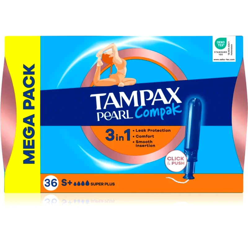 Tampax Tampax Pearl Compak Super Plus ταμπόν με εφαρμοστή 36 τμχ